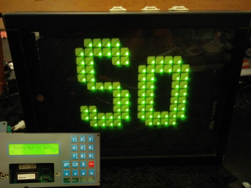 Display showing "So"