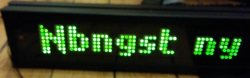 Display showing random characters