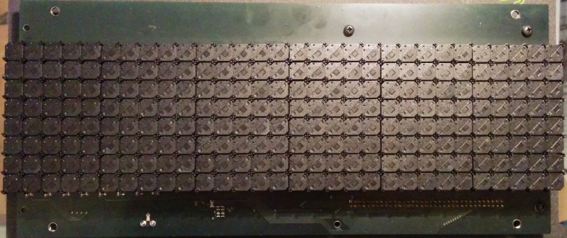 Single 30x8 display panel