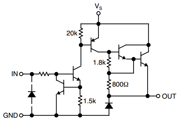 Single output circuit in Micrel 2981